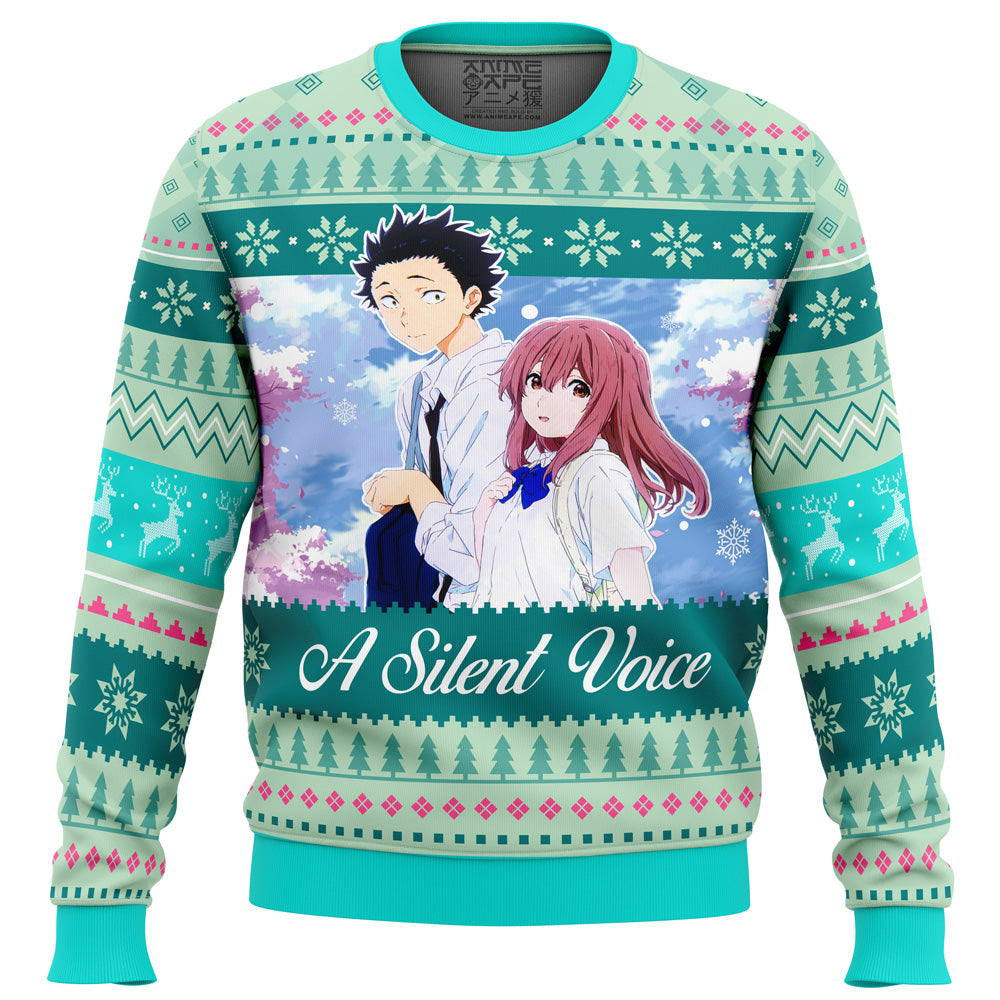 Shouko and Shouya A Silent Voice Ugly Christmas Sweater