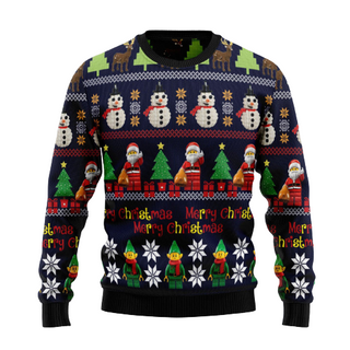 Snowman Ugly Christmas Sweater For Men & Women Christmas Gift Sweater US1330