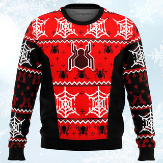 Spider Man Uniform Ugly Christmas Sweater For Men & Women Christmas Gift Sweater BH050