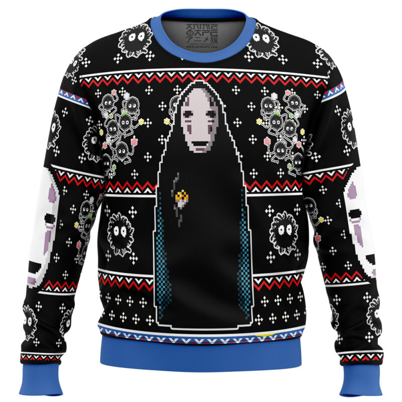 Spirited Away No Face Ugly Christmas Sweater