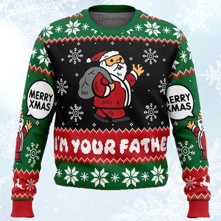 Spoiler Christmas Santa Claus Ugly Christmas Sweater For Men & Women Christmas Gift Sweater BH489