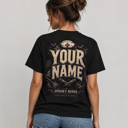 Spooky Nurse Halloween Shirt I Lost My Broom so I Became a Nurse Graphic