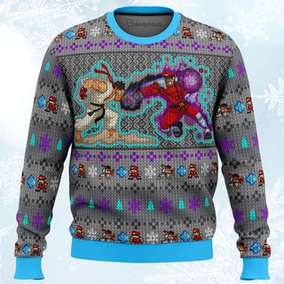 Street Fighter Ugly Christmas Sweater For Men & Women Christmas Gift Sweater PT031