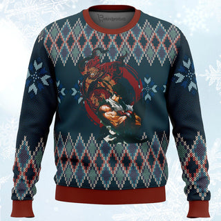 Street Fighter Ryu and Akuma Ugly Christmas Sweater For Men & Women Christmas Gift Sweater PT113