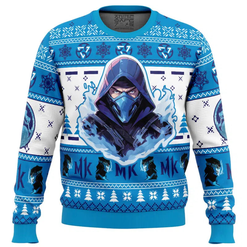 Sub Zero Mortal Kombat Ugly Christmas Sweater