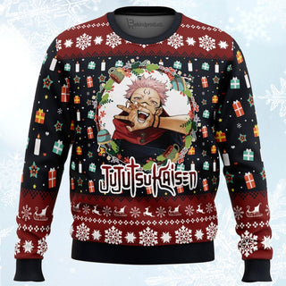 Sukuna Christmas Jujutsu Kaisen Ugly Christmas Sweater For Men & Women Christmas Gift Sweater BH202