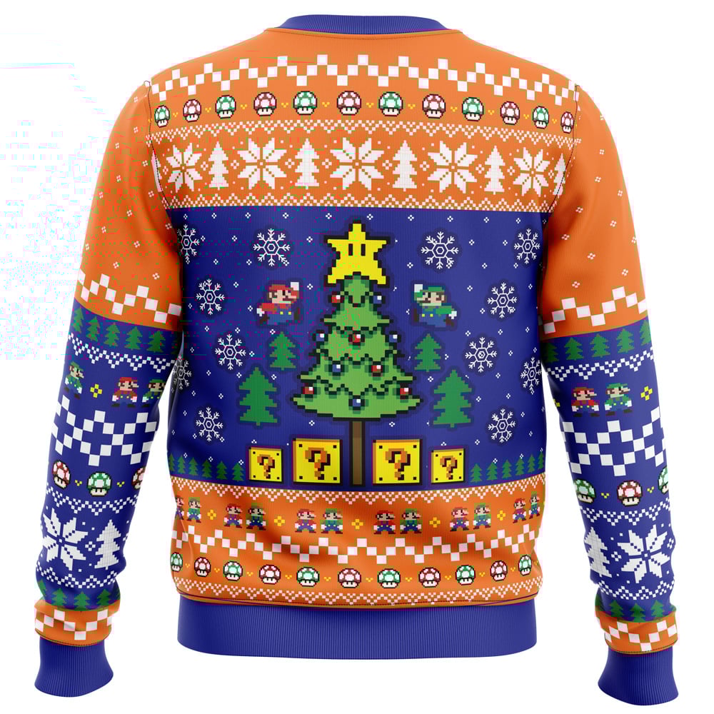 Bros Christmas Mario Bros Ugly Christmas Sweater