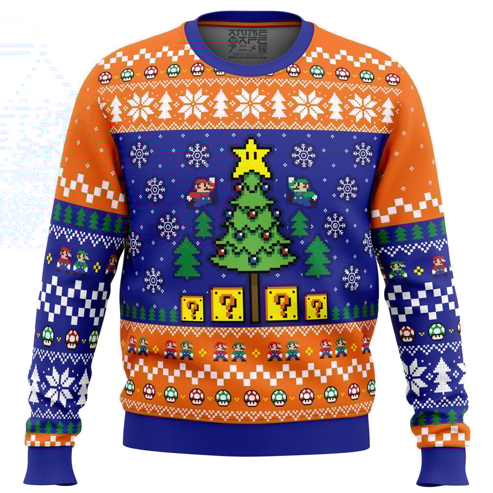 Bros Christmas Mario Bros Ugly Christmas Sweater