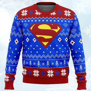 Super Heroes Superman Christmas Ugly Christmas Sweater For Men & Women Christmas Gift Sweater BH166