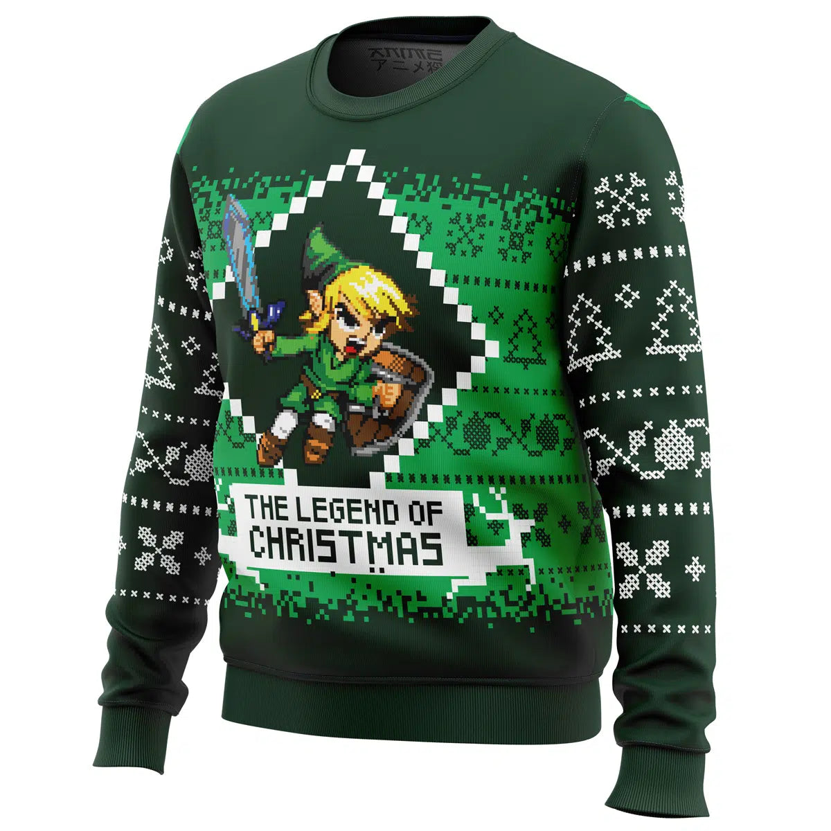 Legendary Warrior of Christmas Zelda Ugly Christmas Sweater