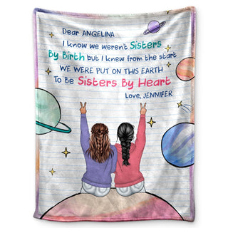 We Weren't Sisters By Birth - Gift For Bestie - Personalized Fleece Blanket