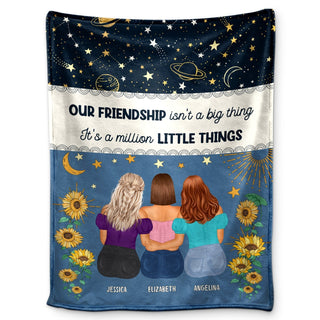 A Million Little Things - Gift For Besties - Personalized Fleece Blanket