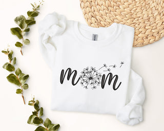 Dandelion Mom Embroidered Shirt, Mother's Day Sweatshirt, Mom Sweatshirt