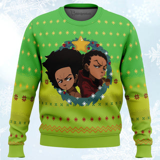 The Boondocks  Ugly Christmas Sweater For Men & Women Christmas Gift Sweater PT116