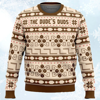 The Dude’s Duds Ugly Christmas Sweater For Men & Women Christmas Gift Sweater PT814