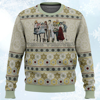 The Elite Team Steins Gate Ugly Christmas Sweater For Men & Women Christmas Gift Sweater PT042