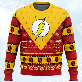 The Flash Ugly Christmas Sweater For Men & Women Christmas Gift Sweater BH486