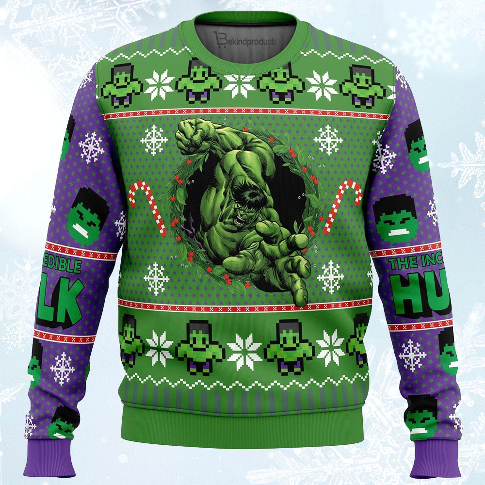 The Incredible Hulk Ugly Christmas Sweater For Men & Women Christmas Gift Sweater PT316