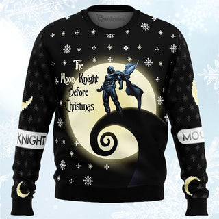 The Moon Knight Before Christmas Ugly Christmas Sweater For Men & Women Christmas Gift Sweater BH485