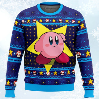 The Pink Hero Kirby’s Dream Land Ugly Christmas Sweater For Men & Women Christmas Gift Sweater PT126