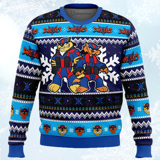 The Radical Squadron Swat Kats Ugly Christmas Sweater For Men & Women Christmas Gift Sweater PT664