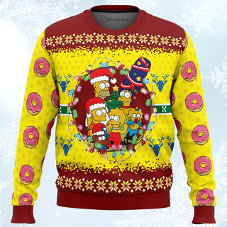 The Simpsons Ugly Christmas Sweater For Men & Women Christmas Gift Sweater PT041