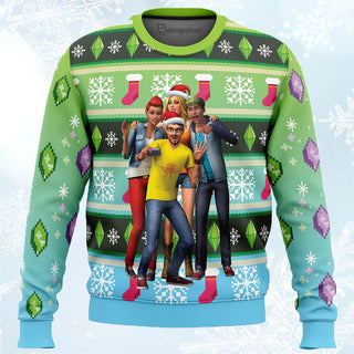 The Sims Ugly Christmas Sweater For Men & Women Christmas Gift Sweater PT816