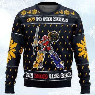 The Zord Has Come Power Rangers Ugly Christmas Sweater For Men & Women Christmas Gift Sweater PT035