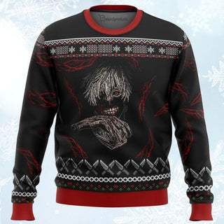 Tokyo Ghoul Dark Kaneki Ugly Christmas Sweater For Men & Women Christmas Gift Sweater BH323