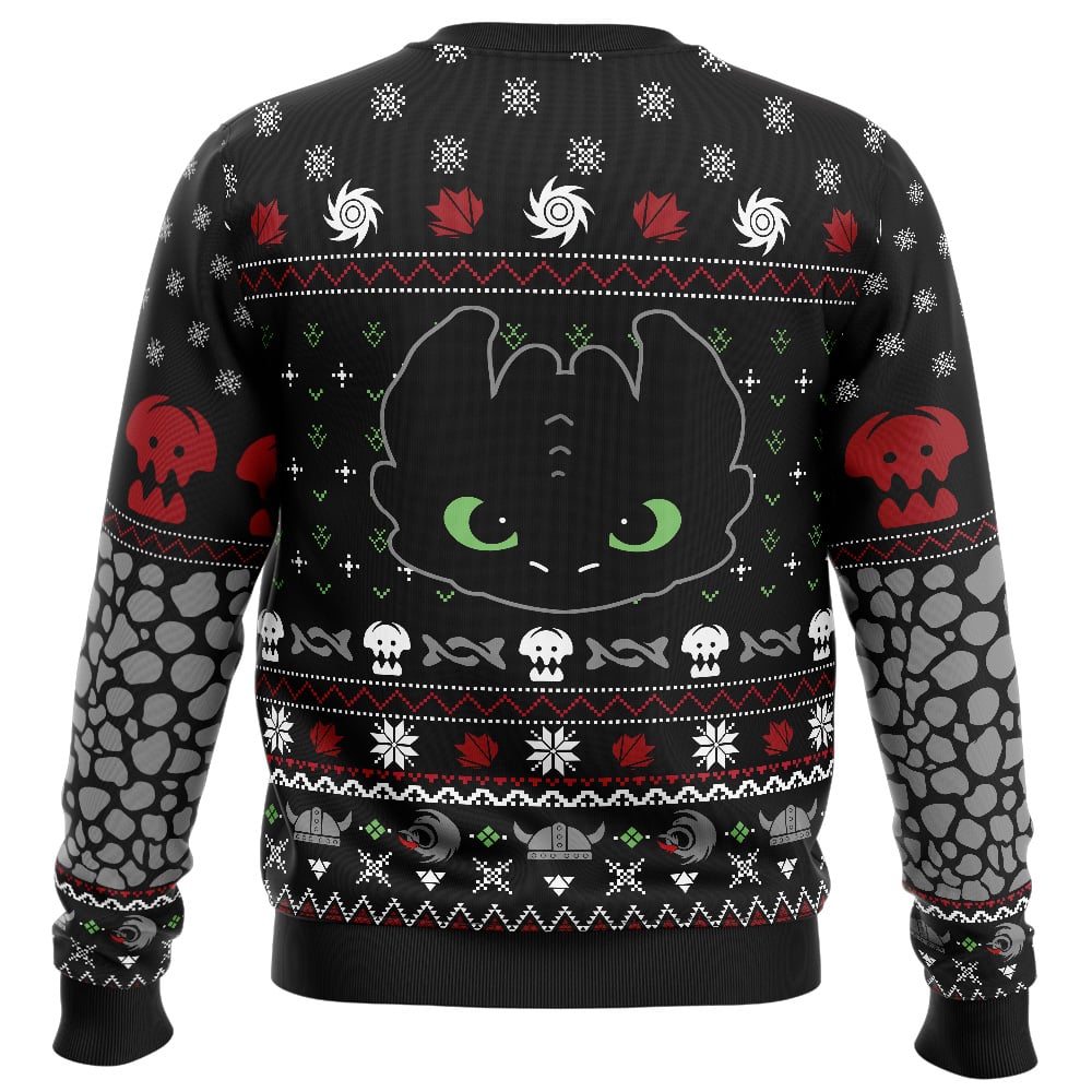 Toothless How To Train Your Dragon Ugly Christmas Sweater