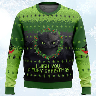 Toothless Ugly Christmas Sweater For Men & Women Christmas Gift Sweater PT471