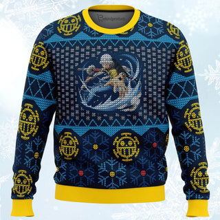 Trafalgar D Water Law One Piece Ugly Christmas Sweater For Men & Women Christmas Gift Sweater BH244