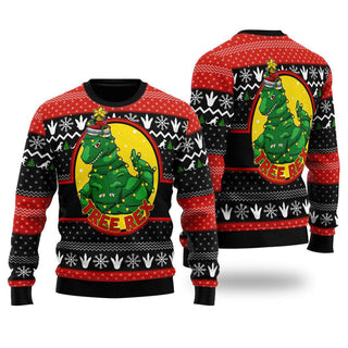 Tree Rex Xmas Ugly Christmas Sweater For Men & Women Christmas Gift Sweater US1763