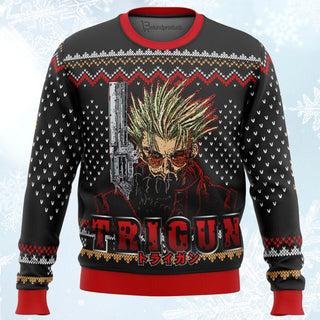 Trigun Vash Emblem Ugly Christmas Sweater For Men & Women Christmas Gift Sweater BH364