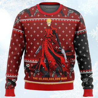 Trigun Vash the Stampede Ugly Christmas Sweater For Men & Women Christmas Gift Sweater BH404