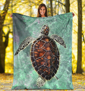 Turtle Print Art Blanket Sofa Bed Throws Lightweight Cozy Bed Blanket Soft Suitable For All Season