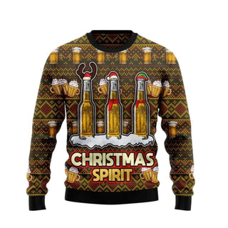 Spirit Beer Ugly Christmas Sweater For Men & Women Christmas Gift Sweater US2668