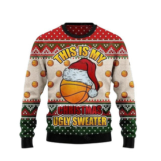 Basketball This Is My Christmas Ugly Sweater For Men & Women Christmas Gift Sweater US3096