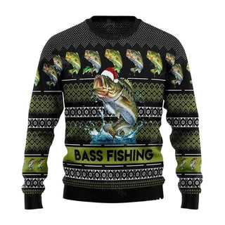 Bass Fishing Ugly Christmas Sweater For Men & Women Christmas Gift Sweater US3098