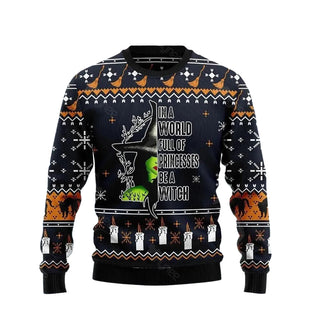 Be A Witch Ugly Christmas Sweater For Men & Women Christmas Gift Sweater US3458