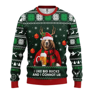 Beer Bear Christmas Ugly Christmas Sweater For Men & Women Christmas Gift Sweater US3468