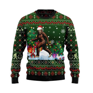 Big Foot Snow Ugly Christmas Sweater For Men & Women Christmas Gift Sweater US3477