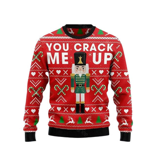 Awesome Nutcracker You Crack Me Up Ugly Christmas Sweater For Men & Women Christmas Gift Sweater US3693