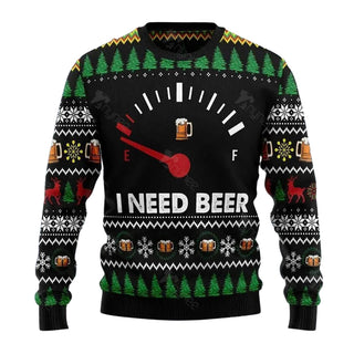 Amazing I Need Beer Ugly Christmas Sweater For Men & Women Christmas Gift Sweater US3700