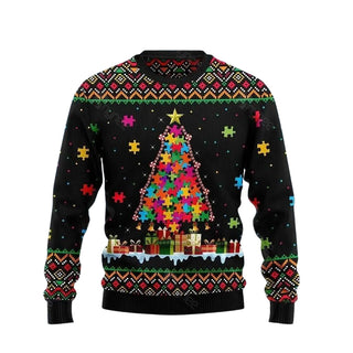 Autism Pine Christmas Ugly Christmas Sweater For Men & Women Christmas Gift Sweater US3717