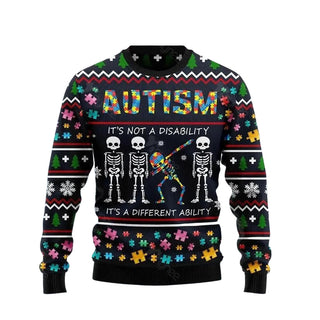 Autism Different Ugly Christmas Sweater For Men & Women Christmas Gift Sweater US3718