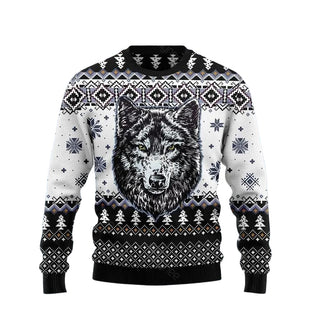 Awesome Wolf Ugly Christmas Sweater For Men & Women Christmas Gift Sweater US3729