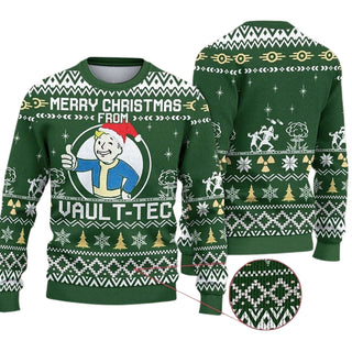 Vault Tec Fallout Ugly Christmas Sweater For Men & Women Christmas Gift Thanksgiving Sweater US4301