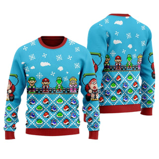 Racing Characters Ugly Christmas Sweater For Men & Women Christmas Gift Sweater US4473