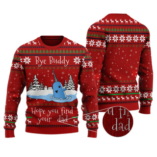 Hope You Find Your Dad Ugly Christmas Sweater For Men & Women Christmas Gift Sweater US4474